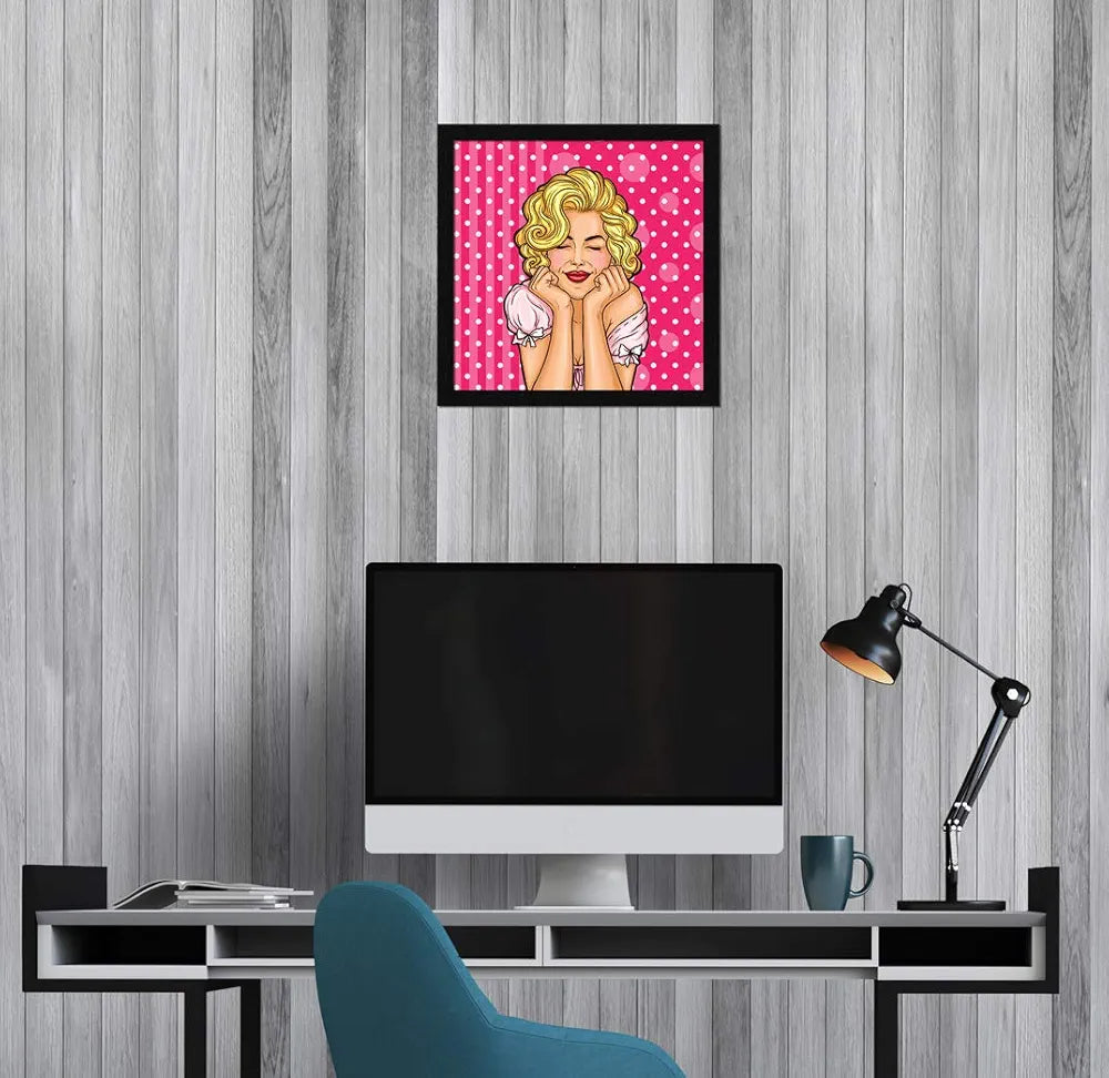 ArtX Paper Marilyn Monroe Pop Art Wall Art Painting Multicolor Abstract