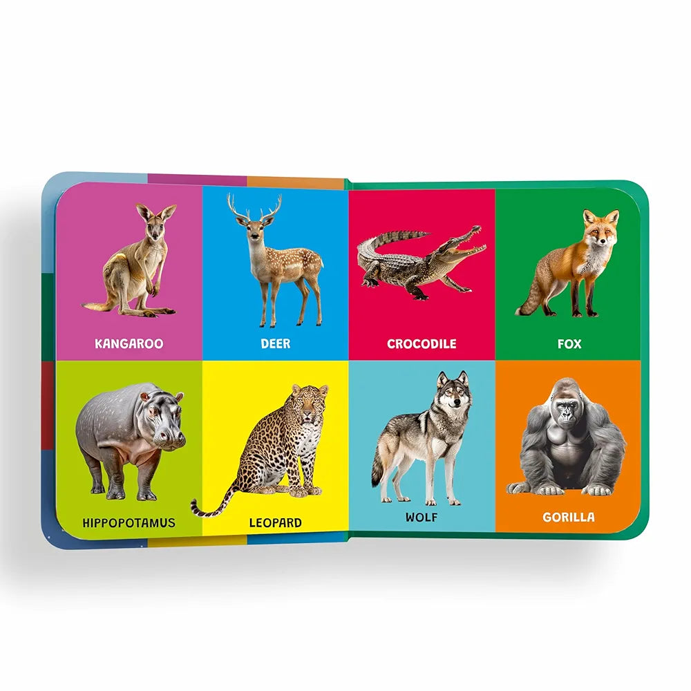 My First Padded Book of Animals : Early Learning Padded Board Books for Children 