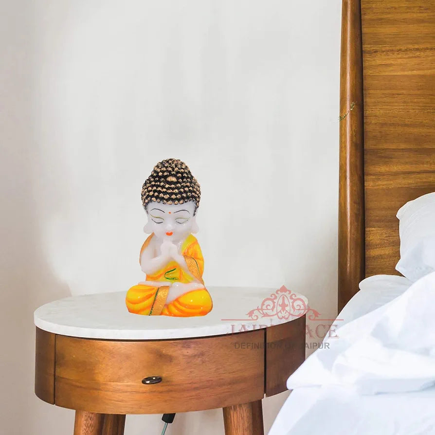 Jaipur Ace Resin Decorative Showpiece 9 Inch Orange 1 Piece