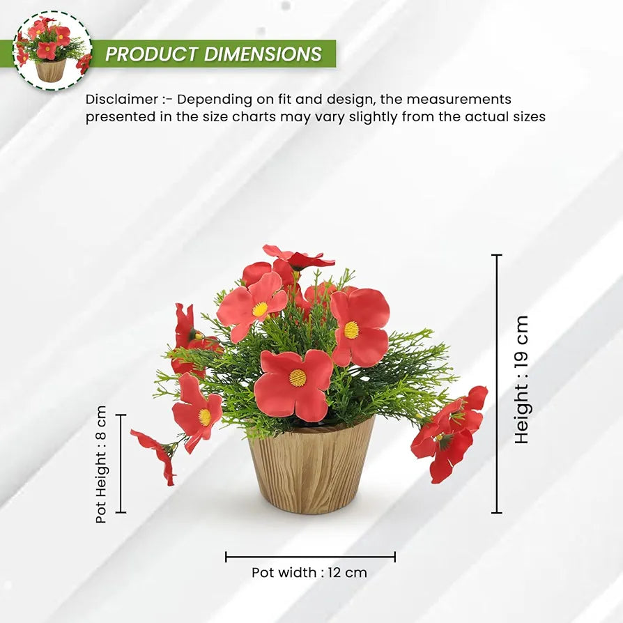Artificial Flower in Grass with Pot Artificial Flora -8419