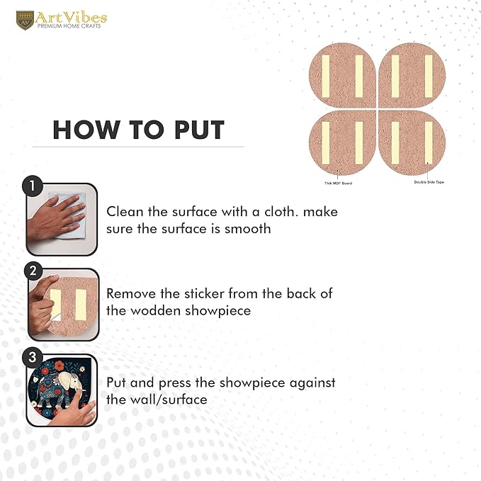 Artvibes Positive Quotes Wooden Wall Hanging for Home Decor | Door Decorative Hangings