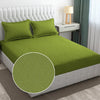 Fresh From Loom King Size Microfiber Bedsheet Set-Rotary With 2 Pillow Covers 144 TC Corn Green Damas