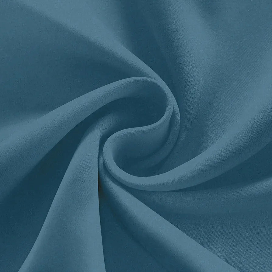 Divine Casa 5 Feet Premium Velvet Blackout Curtain Luxurious Thermal Insulated Noise Reducing & Room Darkening Single Panel Colour Turquoise (Pack of 1)