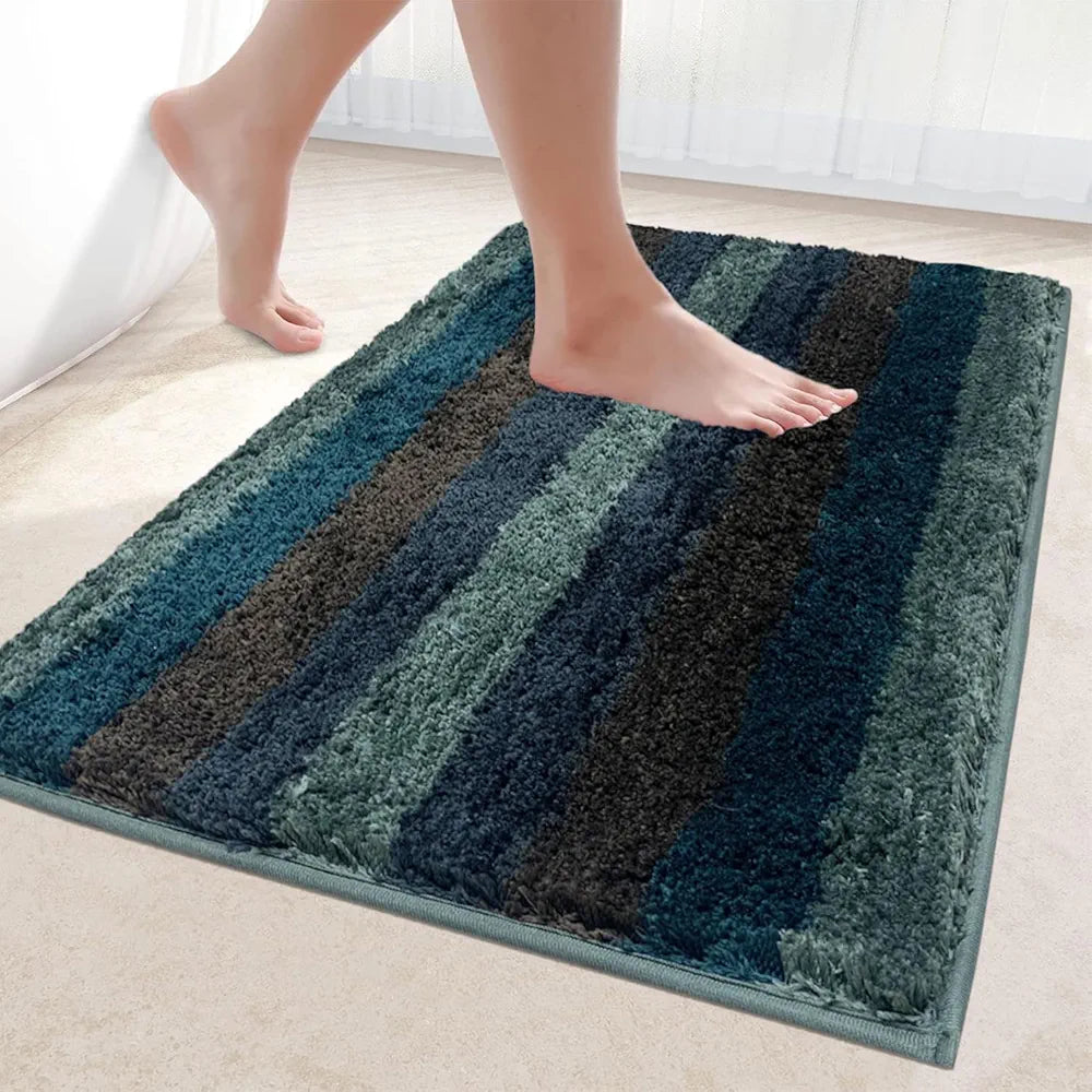 Luxe Home Jericho Doormat 2500 GSM Super Soft Microfiber Anti-Skid Mat Colour Burnt Green 60x90 cm