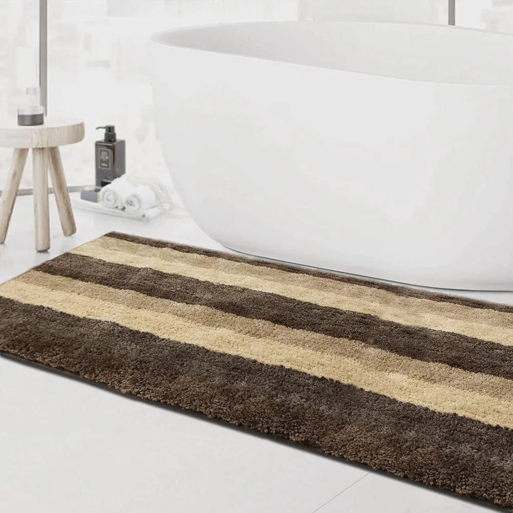 Luxe Home Jericho Runner 2500 Gsm Super Soft Microfiber Anti-Skid Washable Runner Colour Amaber 2x5 Feet