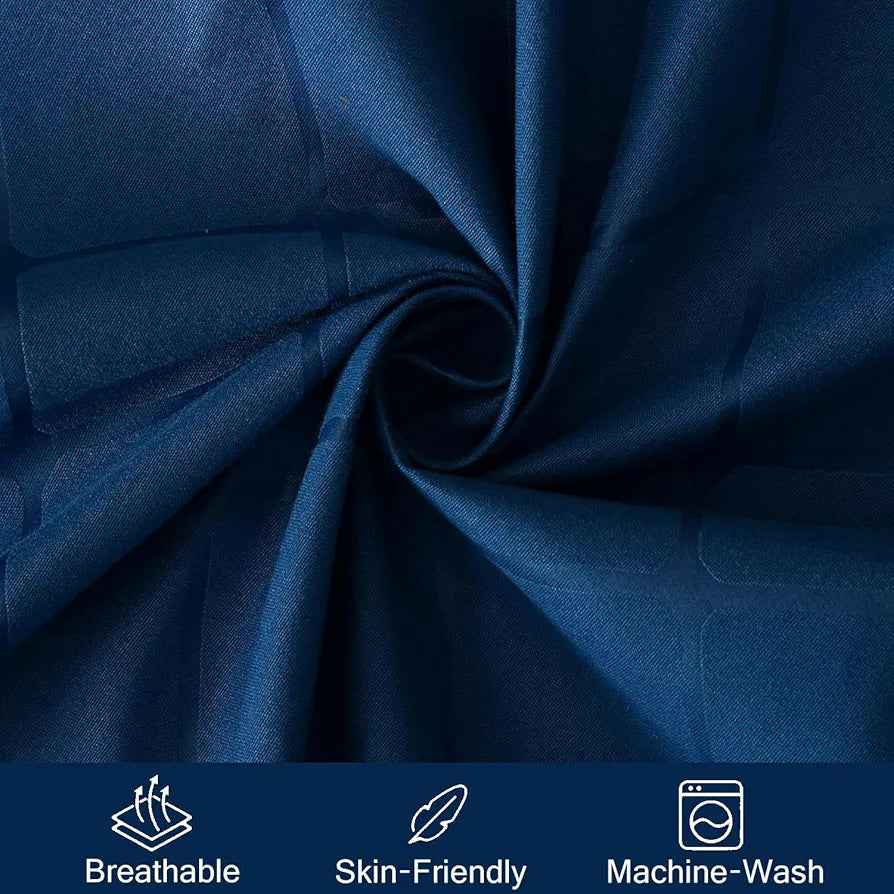 Fresh From Loom Double Bedsheet Single Bedsheet Microfiber Rotary Printed with 1 Pillow Covers 144 TC BlueBerry Barfi