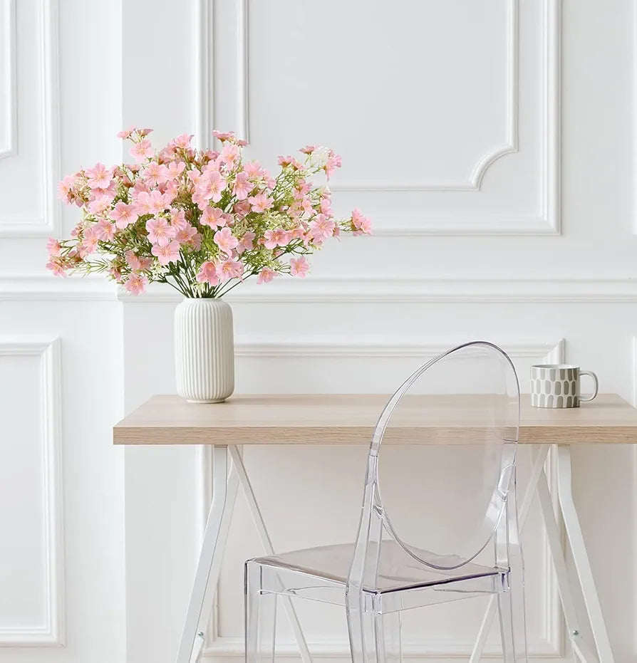 2 Pcs Artificial Flowers Bunch Milan Baby Breath 35cm Artificial Faux Gypsophila Bouquets Flower3