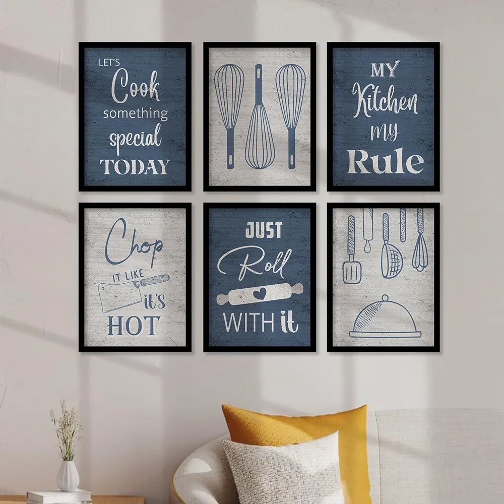 Kotart Restaurant Quotes Framed Posters for Kitchen Wall Decoration Kitchen 4
