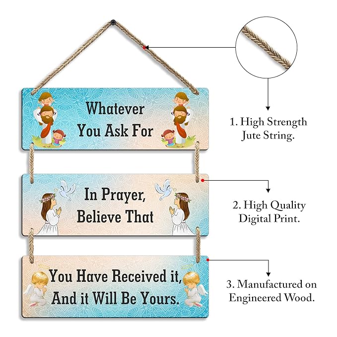 Sehaz Artworks Jesus Wooden Wall Hangings for Home Decoration Home Decor Christian-3-0035