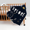 Haus and Kinder Cotton Knitted Blanket for New Born Baby Colour Explore