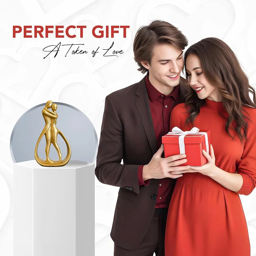 Ekhasa Nostrae Resin Cute Couples Show Pieces Golden Couple