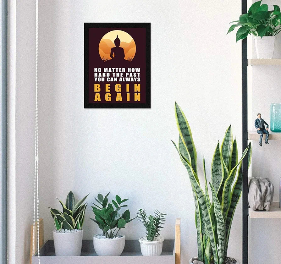 ArtX Paper Inspirational Quote Wall Art Painting Multicolor Motivational