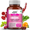 The Body Reserve Chelated Iron + Vitamin C Tablets - 120 tabs