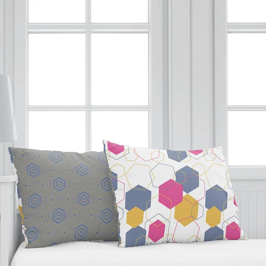 Divine Casa 144 TC Cotton Bedsheet for Double Bed with 2 Pillow Cover