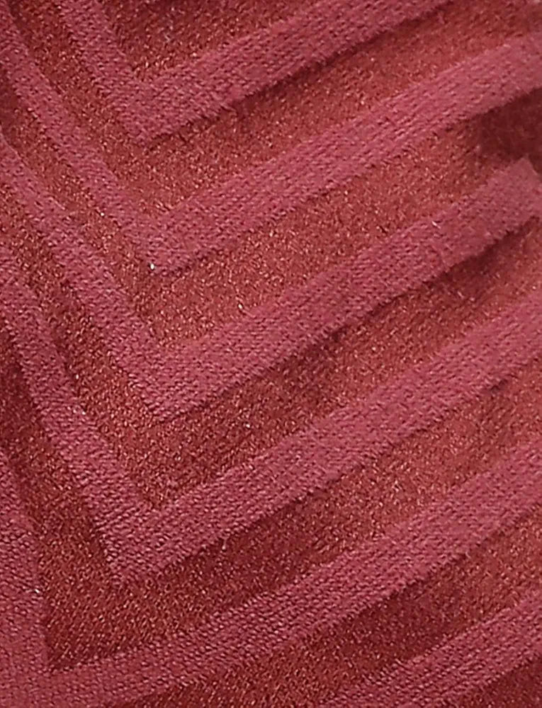 Saral Home Chevron Designer Curtains Rust