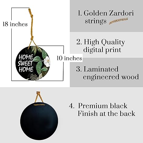 Sehaz Artworks Wooden Wall Hangings welcome home decoration Home Decor Items stylish living Wall decor