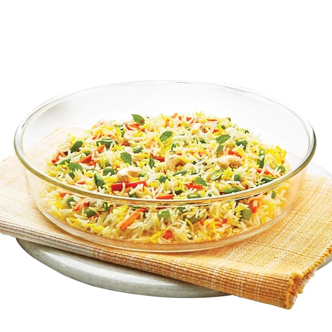 Borosil Round Glass Cake Dish | 2 Litres Pan | 26 Cm