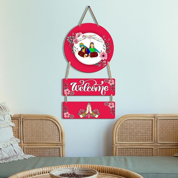 Sehaz Artworks Home Decor Items for Living Room Wooden Wall Hangings for Home Entrance