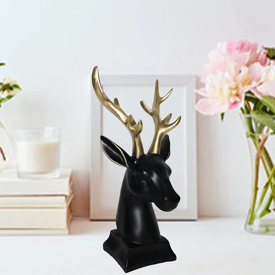 Jaipur Ace Swamp Deer Statue Sculptures Bara Singha Showpieces Creative Abstract Design Art Figurine
