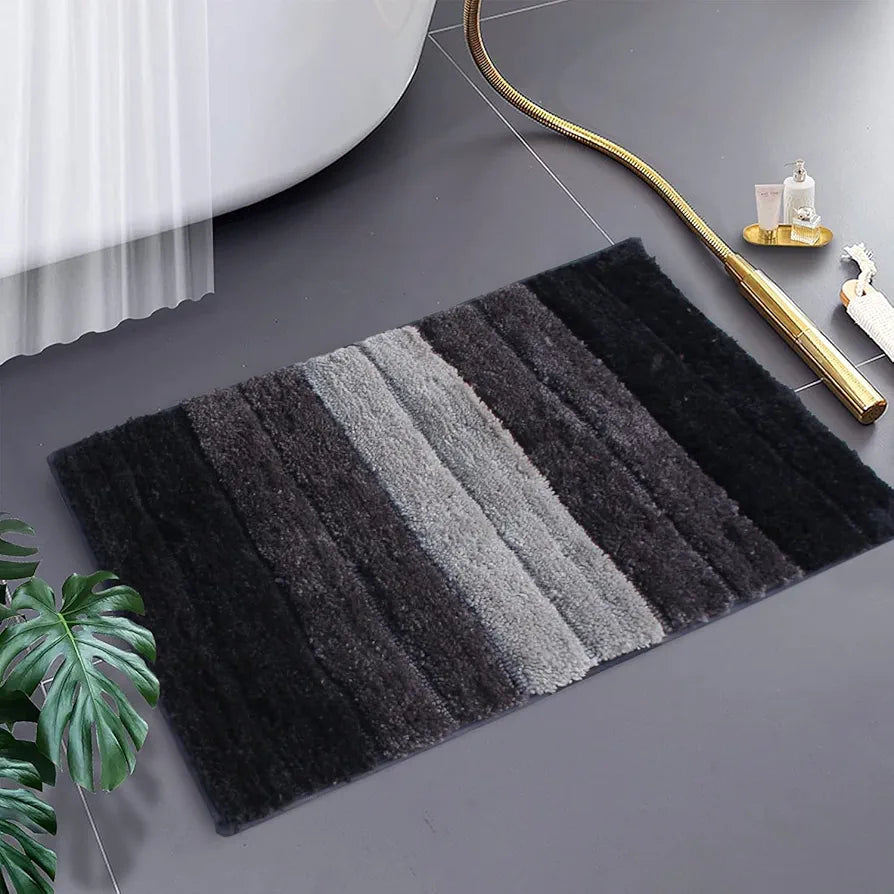 Luxe Home International Microfiber Bath Mat Soft Anti Slip Skid Luxury Mats 40X60 Cm  Colour Anthra