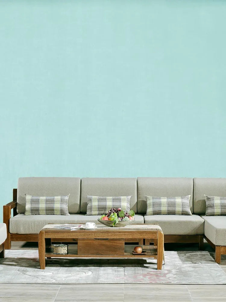 Jaamso Royals Sky Blue Plain Matte Self Adhesive Peel and Stick Removable Home Décor Wallpaper