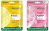 Garnier Skin Naturals, Sakura White Face Serum Sheet Mask (Pink)- 32 gms & Skin Naturals, Light Complete, Face Serum Sheet Mask (Yellow), 30 gms Combo
