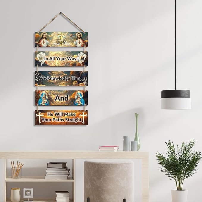 Sehaz Artworks Jesus Wooden Wall Hangings for Home Decoration Home Decor Items - 5-0012