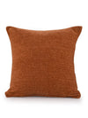 Sashaa World Colour Rust Chenille Cushion Cover Decorative Pillow Case