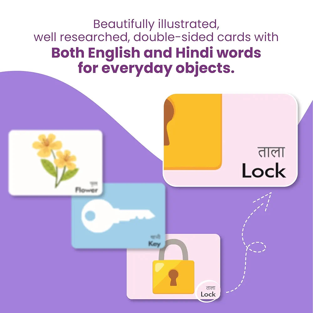 The Curious Bees - Everyday Objects | 36 Laminated Anti-Glare Cards | Montessori Inspired Fun & Easy to Learn Toys for Kids