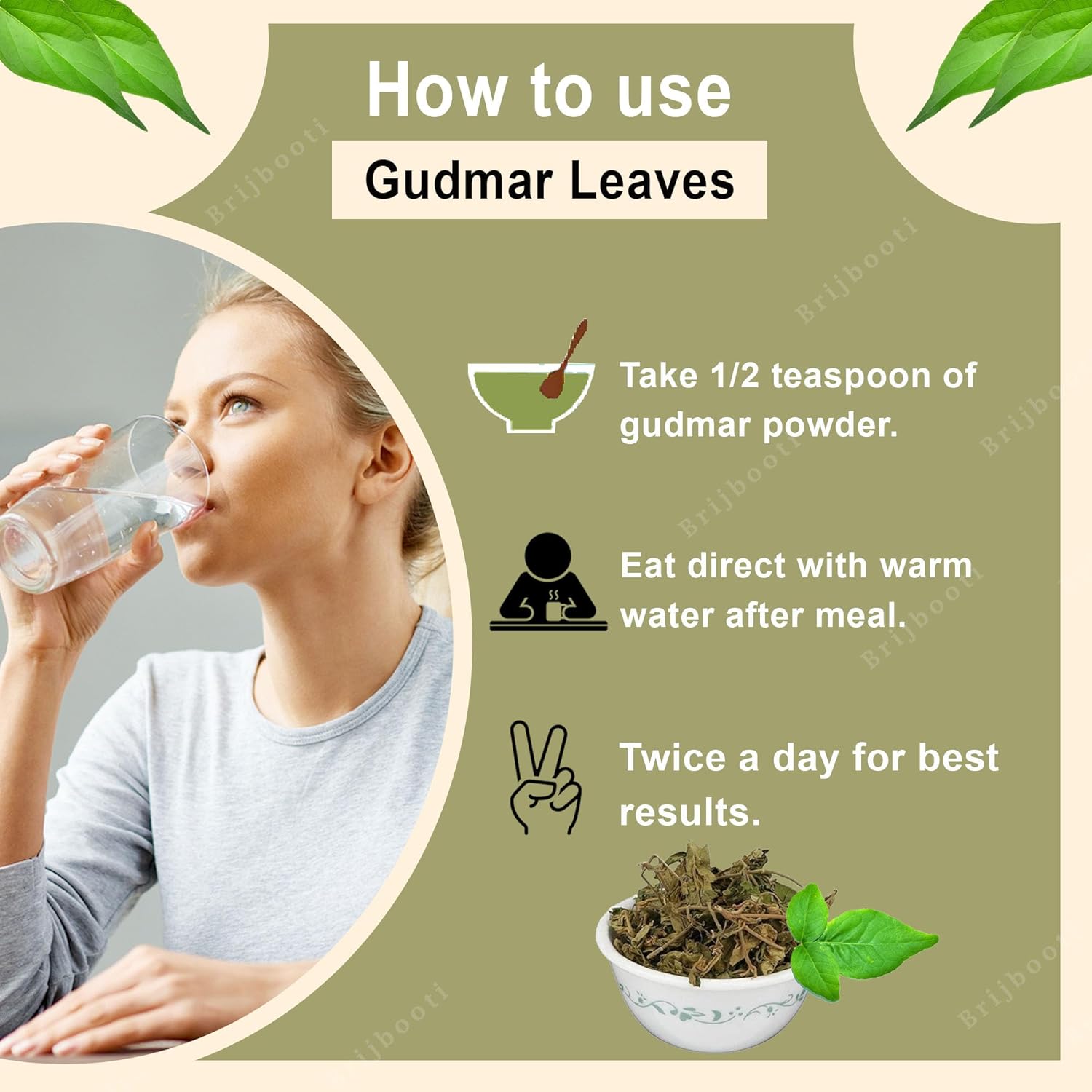 Brijbooti Birju Mahavir Gudmar Leaves - 200 gms