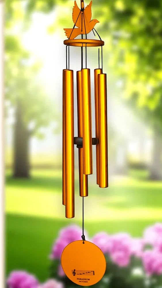 Paradigm Pictures 30.5 inch Big Wind Chimes Gold