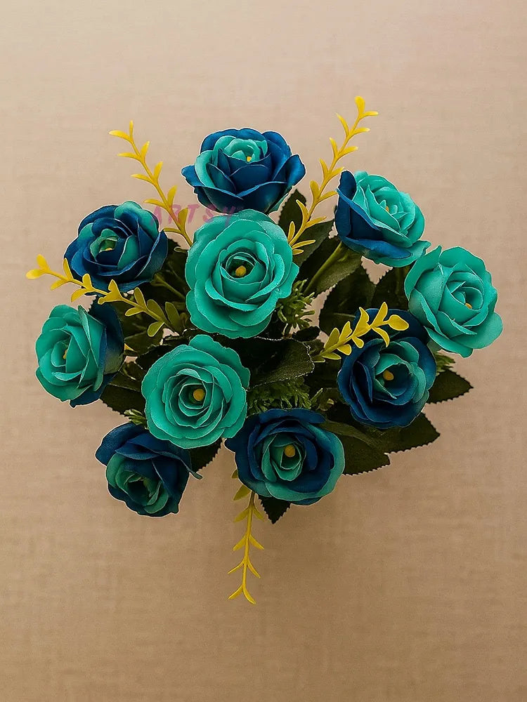 Artificial Flowers Bunch for Decoration Rose Flowers Ideal for Vase Without Vase