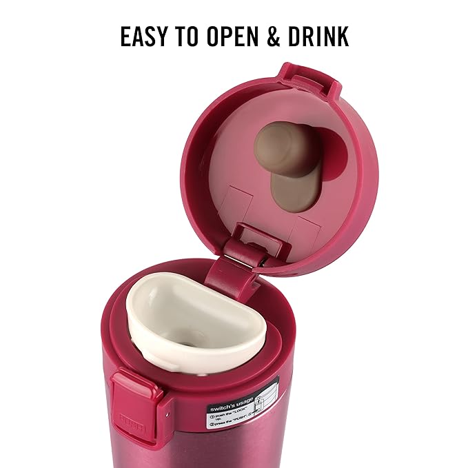 Cello Monty Thermosteel Vacuum Insulated Travel Mug | 450 ml