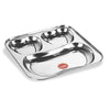 Sumeet Stainless Steel 3 in 1 Pav Bhaji Big Plate 24.5cm