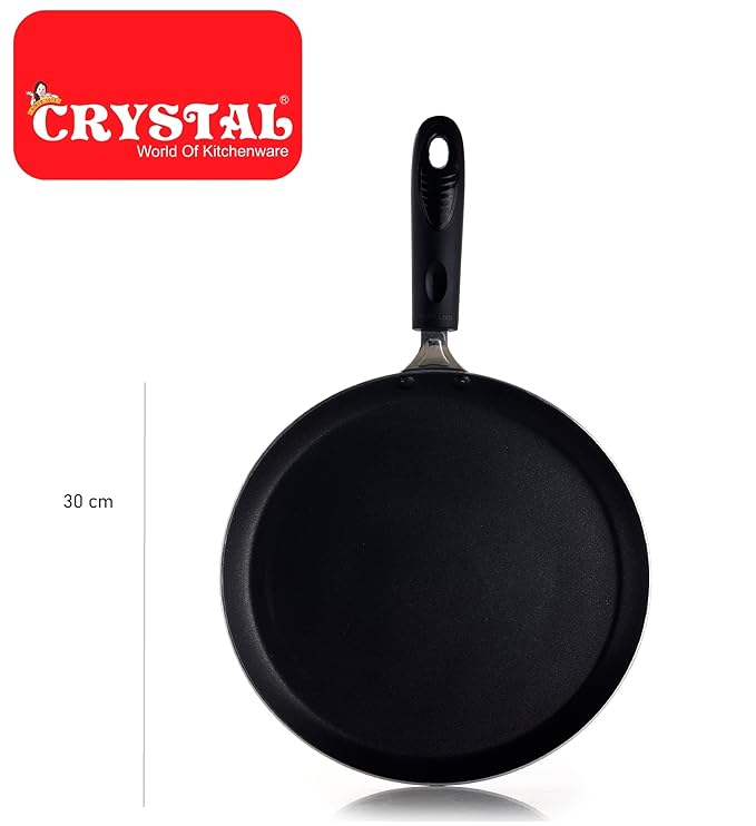 Crystal Classic Series Non Stick Dosa Tawa|Flat Tawa 300 mm - 646 gms