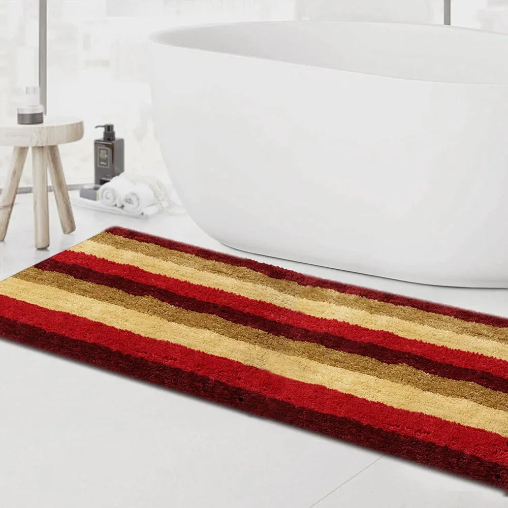 Luxe Home Jericho Runner 2500 Gsm Super Soft Microfiber Anti-Skid Washable Runner Colour Cherry 2x5 Feet