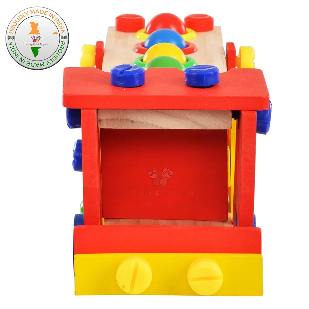 Trinkets & More - 2 in 1 DIY Screw Car Vehicle Hammer Ball | Reassembly Multifunction Building Blocks | Knock Tinker Toy  | Educational Toy Kids 3+Years