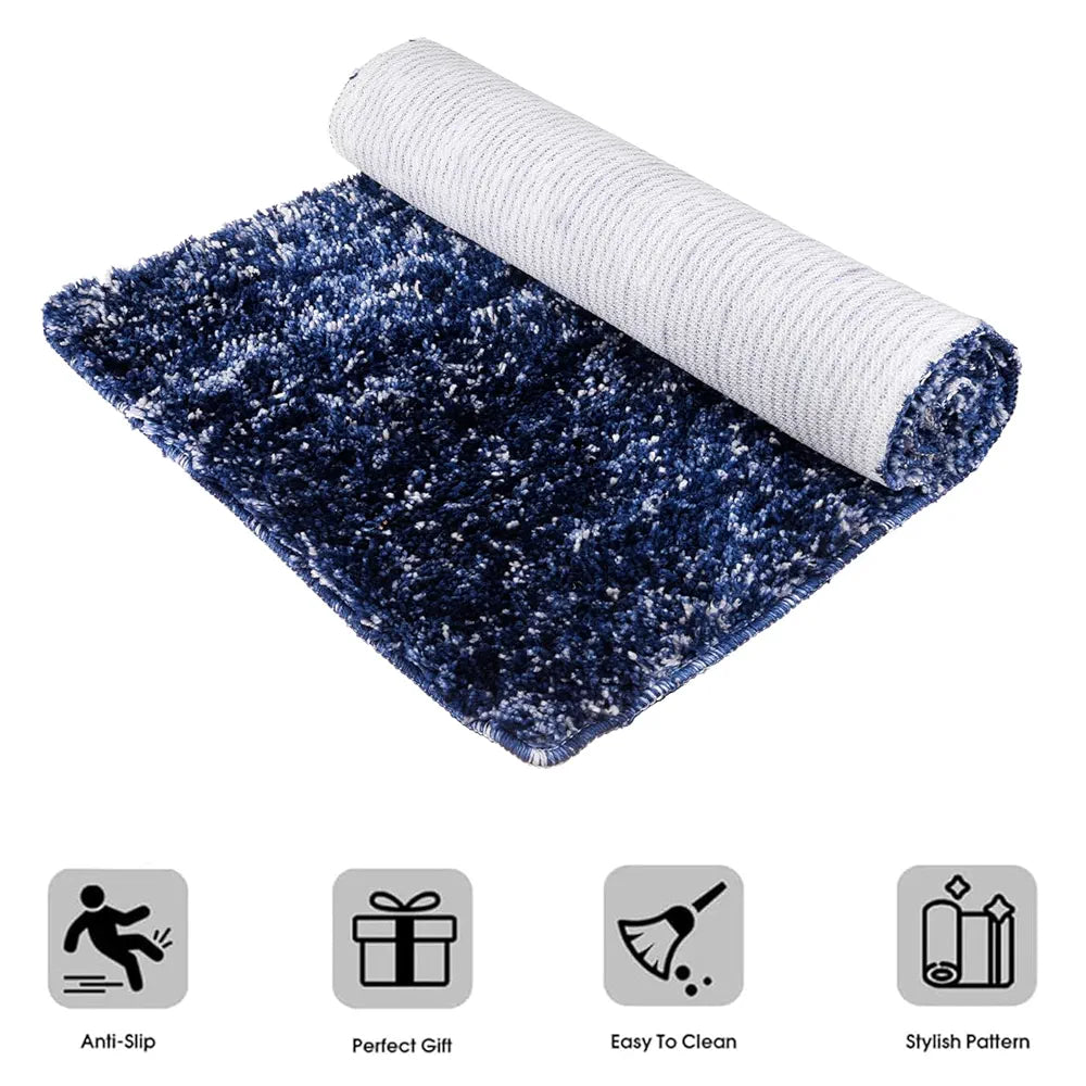 Kuber Industries Door Entrance Mat for Floor Home Entrance Colour Blue