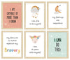 ArtX Paper Motivational-04 Quotes Wall Paintings Set of 6