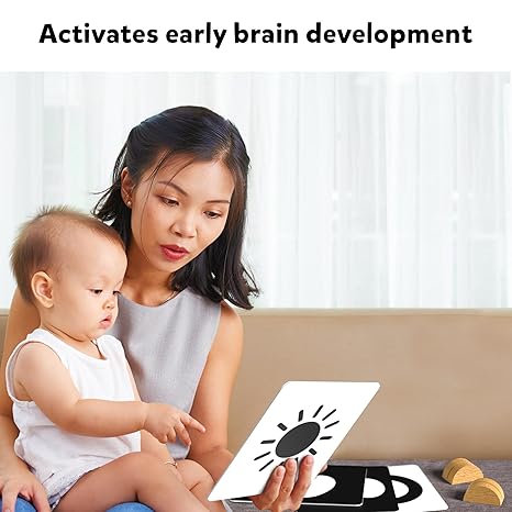 Skillmatics Large Flash Cards for Babies & Infants High Contrast Newborn Visual Stimulation