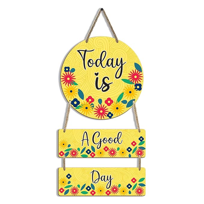 Sehaz Artworks Wooden Wall Hangings for Home Decoration Home Decor Items for Living Room Positive Quotes