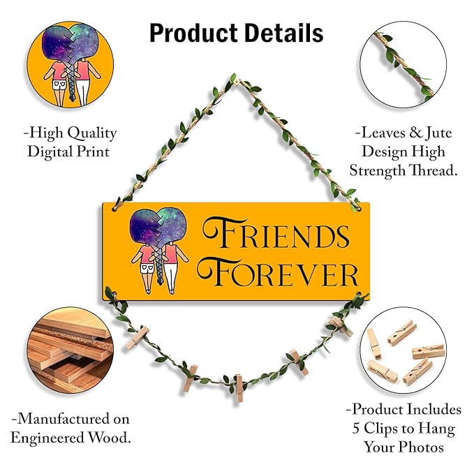 Sehaz Artworks Photo Frame for Wall Photo Clip Bedroom Decor Room Decor Items