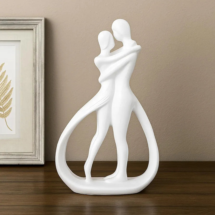 Ekhasa Nostrae Resin Cute Couples Show Pieces White Couple