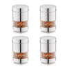 Human Hydro Stainless Steel Storage Containers - Set of 4 (500ml Each)