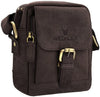 Leather Sling Messenger Bag for Men I Multipurpose Crossbody Bag I Travel Bag with Adjustable Strap I Utility Bag | Brown Hunter