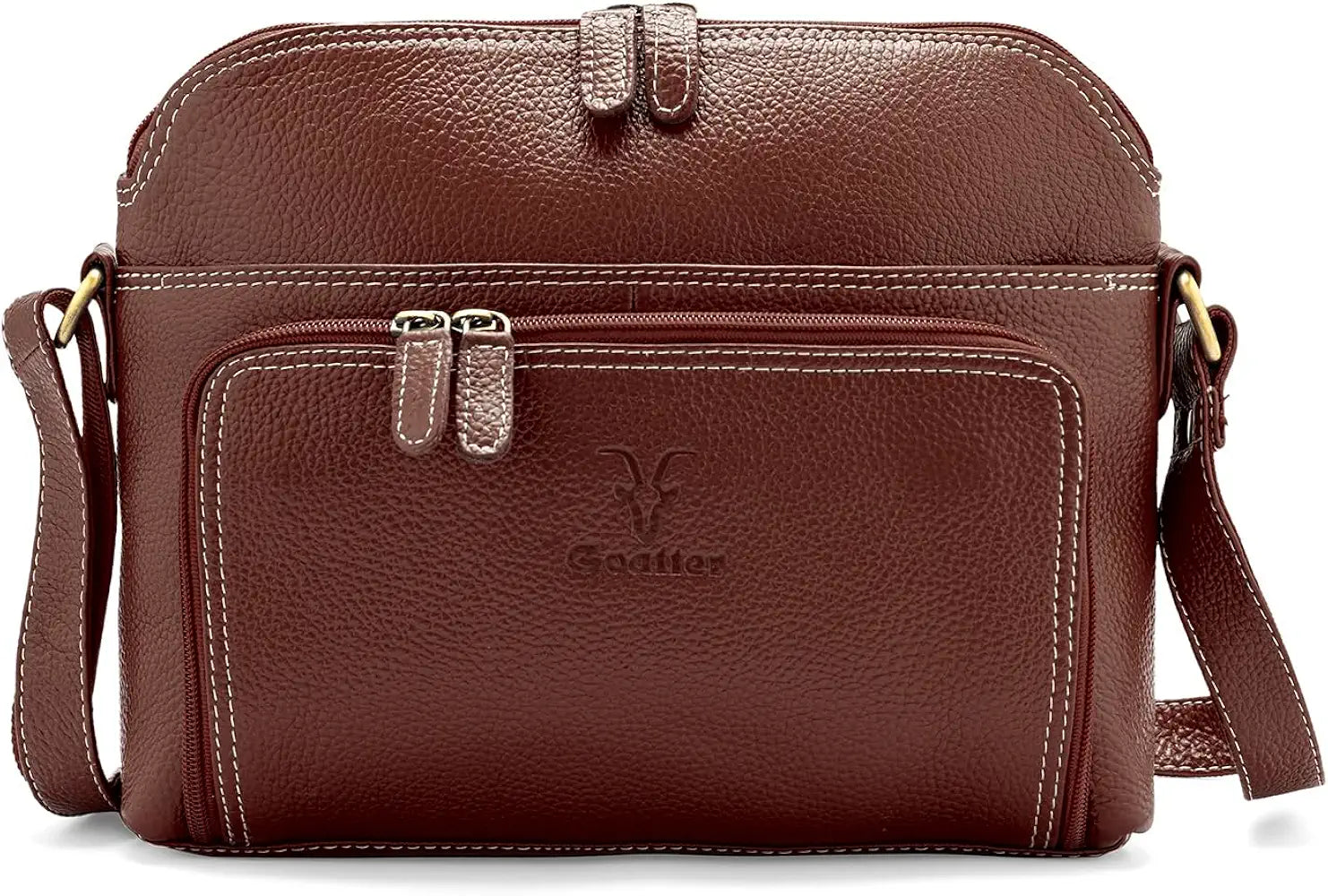 Goatter Genuine Leather Casual Sling Bag for Girls and Women