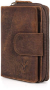 Men's Hunter Leather RFID Blocking Wallet, Big Size