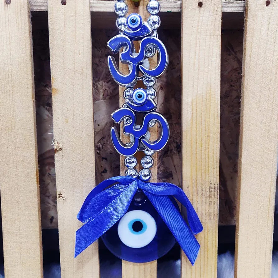 Shubhanjali Om Evil Eye Hanging Nazar Battu Turkish Evil Eye Wall Hanging