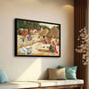 ArtX Paper Village Scene Painting Vastu Multicolor Nature