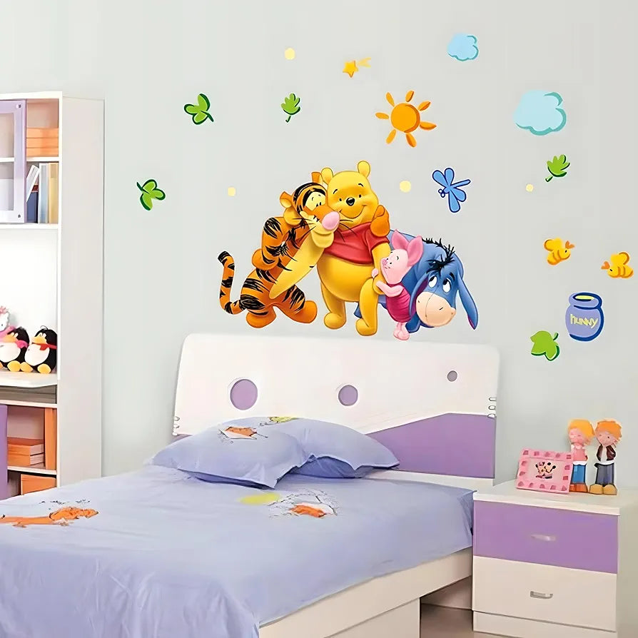Jaamso Royals Winnie the Pooh Vinyl Self-adhesive Wall Stickers Winnie the pooh